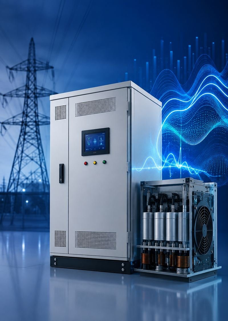 Mithronics automatic power factor correction and stabilizer panel