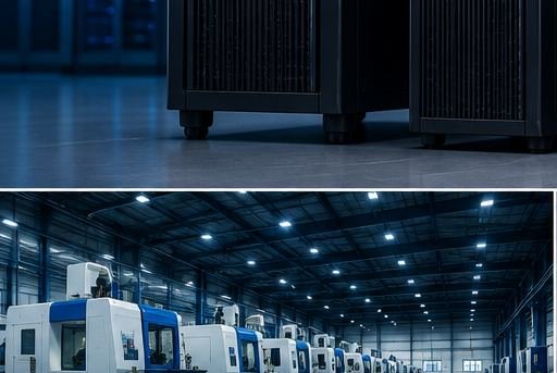 Industrial manufacturing plant protected by Mithronics power systems