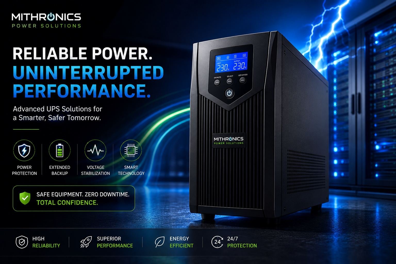 Mithronics Power Solutions — reliable power, uninterrupted performance